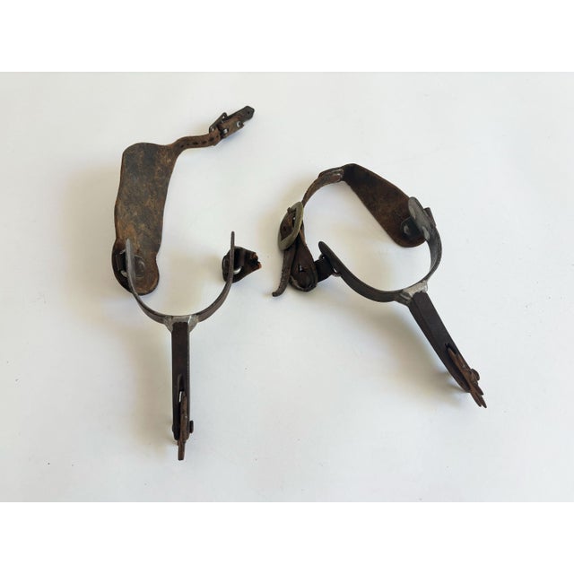1950s Vintage Western Cowboy Spurs, a Pair For Sale In Minneapolis - Image 6 of 7