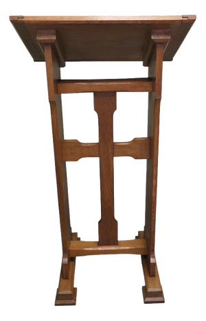 Arts and Crafts Golden Oak Podium for Restaurant Reception Greeter