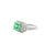 Early 21st Century 2.46 Carat Tsavorite Garnet Diamond 18k White Gold Ring, Gia Certified For Sale - Image 5 of 7