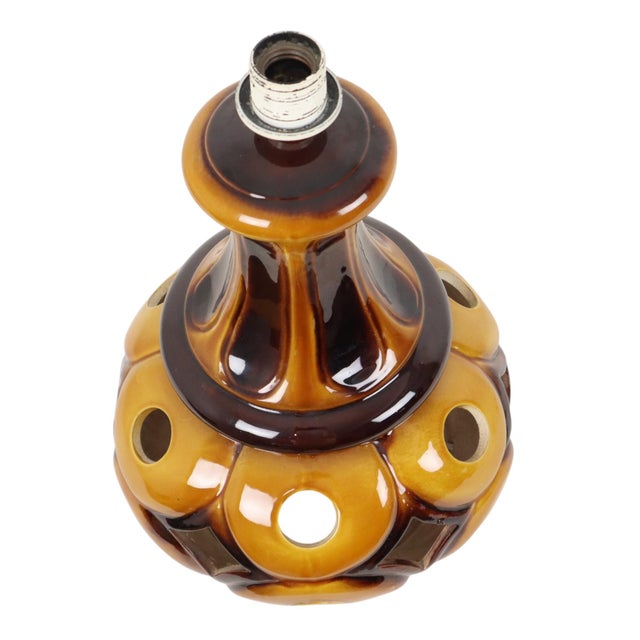 Vintage West German Pottery Lamp Base, 1960s For Sale - Image 15 of 18