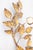 Florentine Vintage Italian Gilt Tole & White Roses Candle Sconce For Sale - Image 4 of 8