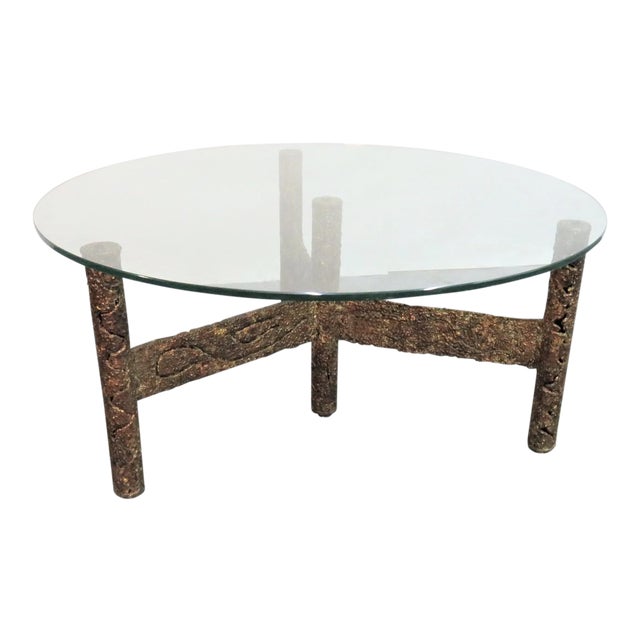 Silas Sendel Brutalist Torch Cut Coffee Table For Sale