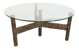 Silas Sendel Brutalist Torch Cut Coffee Table