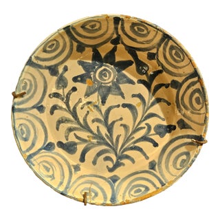Mid 19th Century Spanish Ceramic Fajalauza Bowl From Granada For Sale