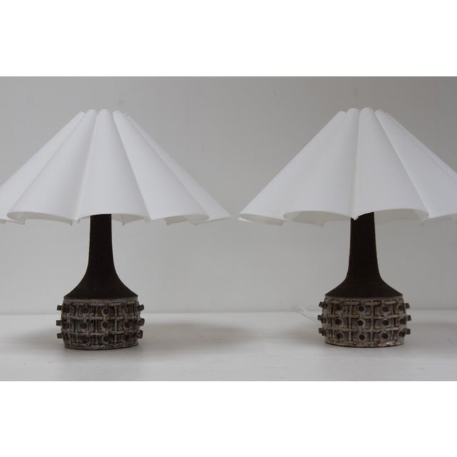 Ceramic Danish Modern Ceramic Table Lamps by Jette Hellerøe for Axella, 1960s, Set of 2 For Sale - Image 7 of 18