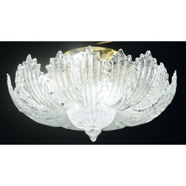 Garda Italian Murano Glass Ceiling Light or Flush Mount, 1980s For Sale - Image 4 of 15