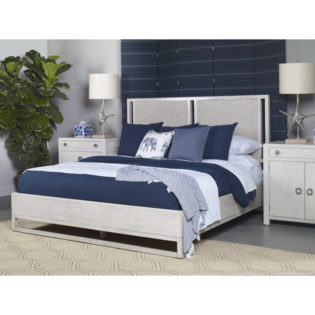 Contemporary Century Furniture Chatham Queen Bed, Peninsula For Sale - Image 3 of 3