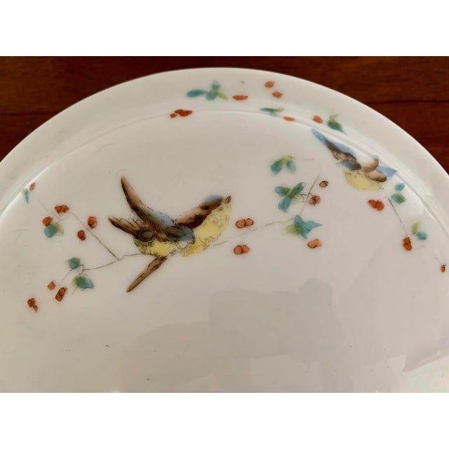 Victorian Antique Hand Painted Porcelain Soup Tureen With Lid For Sale - Image 3 of 10