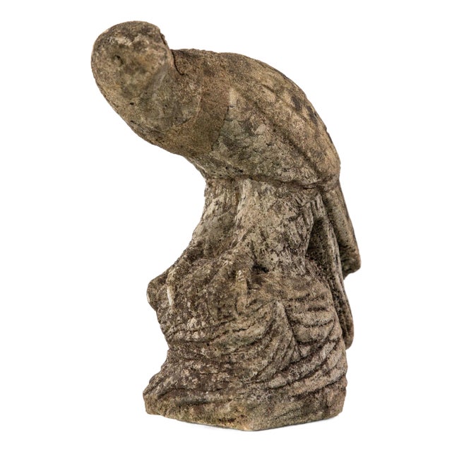 Falcon or Hawk Bird Stone Garden Ornament, Belgium Mid 20th C. For Sale