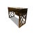 1980s Asian Dark Brown Panel Legs Writing Desk For Sale - Image 4 of 4