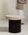 Metal Iron Side Table with Stone Top, Antique, China, Early 20th Century For Sale - Image 7 of 12