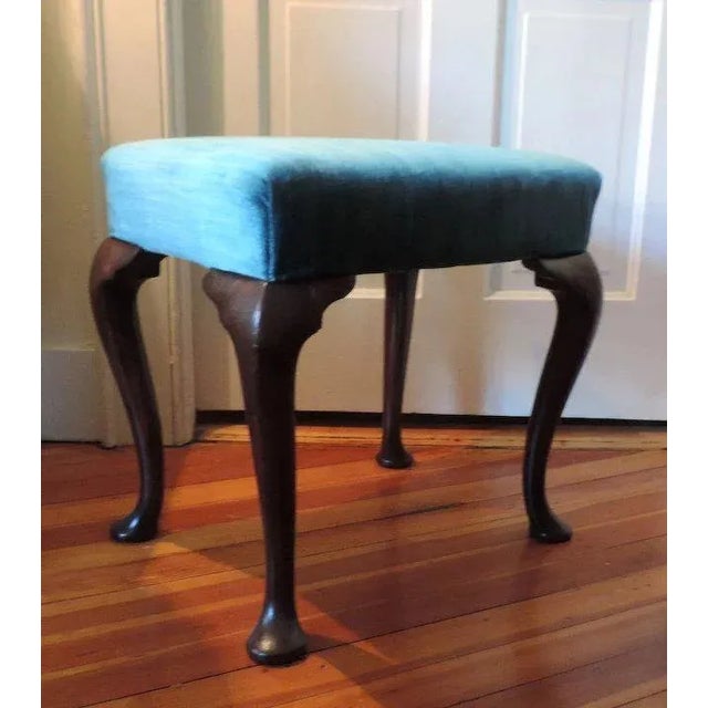 Antique 18th Century English George III Mahogany Stool For Sale - Image 4 of 11