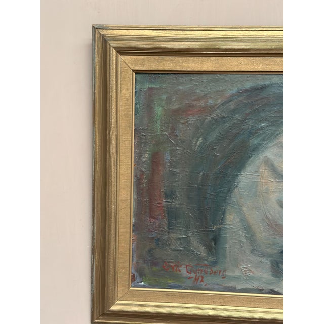 Eric Seth Lundberg, Portrait, 1942, Oil Painting on Panel, Framed For Sale - Image 10 of 18