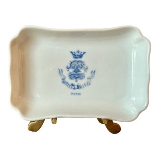 1960s Hotel Ritz Paris Haviland Limoges Porcelain Un Vide Poche, Trinket Tray For Sale