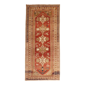 Red Antique Caucasian Shirvan Rug