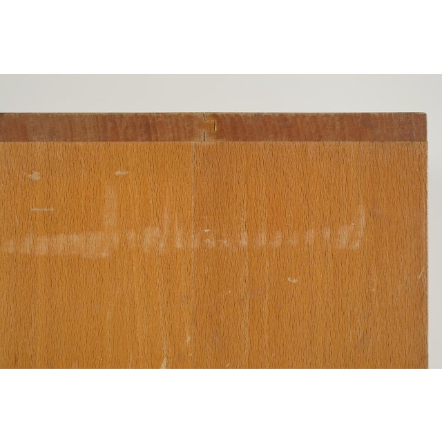 Vintage French J.M. Paillard Wood Art Supply Display Cabinet For Sale - Image 16 of 16