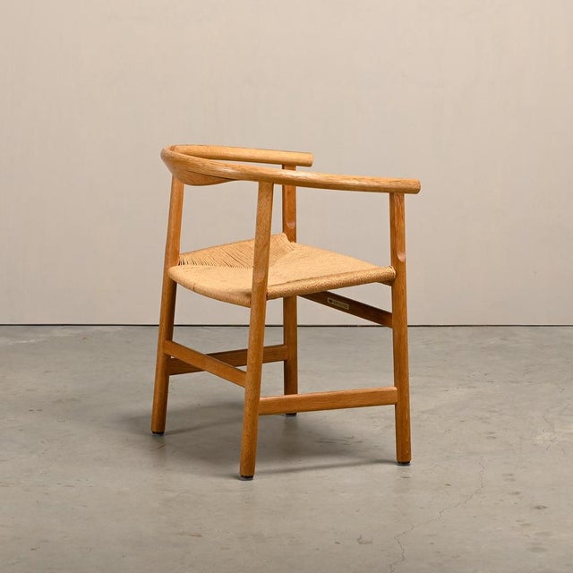 Wood Model PP201 Dining Chairs in Oak and Papercord Seats by Hans J. Wegner for PP Møbler, 1970s, Set of 4 For Sale - Image 7 of 18