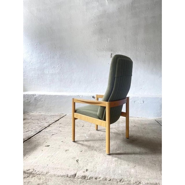 Scandinavian High-Back Lounge Chair For Sale - Image 5 of 17