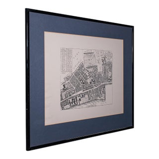 Vintage 18th Century Street Map, London, Lincoln's Inn, the Strand, Cartography For Sale