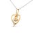 Symbolizing a love that never ends, this impeccably designed real 10kt gold heart pendant swirls at the center and...