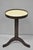 Small Contemporary Industrial Style Round Accent Drinks Candle Stand Side Table with Faux Stingray Skin Top and Faux...