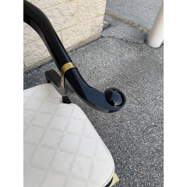 Late 20th Century James Mont for Century Ming Style Horseshoe Chairs - A Pair For Sale - Image 12 of 12