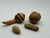 Ying Zisha Plate With Miniature Fruits and Nuts Sculptures For Sale - Image 4 of 9