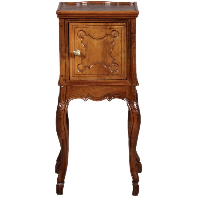 Antique Baroque Rococo Side Table in Walnut, 1750 For Sale