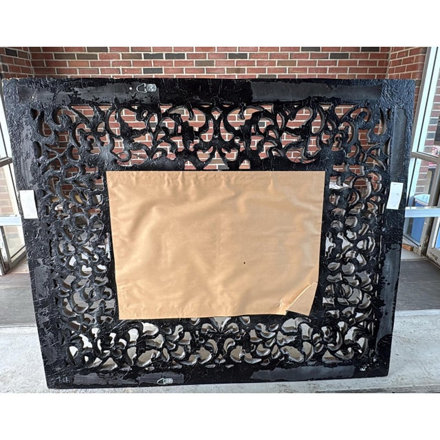 20th Century Ornately Carved Gilt Wood Wall or Floor Mirror For Sale - Image 9 of 16