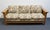 Mission Flexsteel Quarter Sawn Oak Mission Style 82" Sofa W. Floral Upholstered Cushions For Sale - Image 3 of 10
