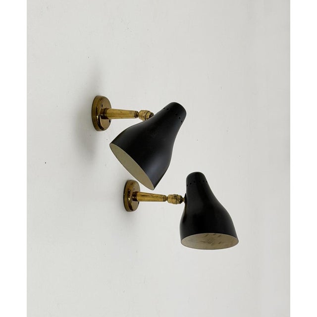 Mid-Century Modern Vintage Wall Lamps, 1950s, Set of 2 For Sale - Image 3 of 5