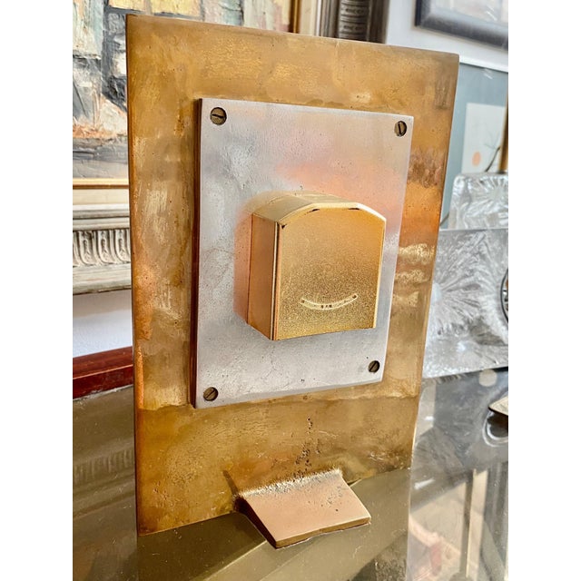 Metal Large Model Table Clock from David Marshall, Spain, 1960s For Sale - Image 7 of 8