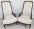 White Vintage 1960s Italian Hollywood Regency High Back Lounge Armchairs Pair For Sale - Image 8 of 17