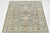 Textile Modern Sultanabad Wool Area Rug – Floral Medallion Design – Muted Grey For Sale - Image 7 of 11