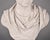 Antique White Vintage Plaster Bust of a Woman in Classical Drapery For Sale - Image 8 of 12