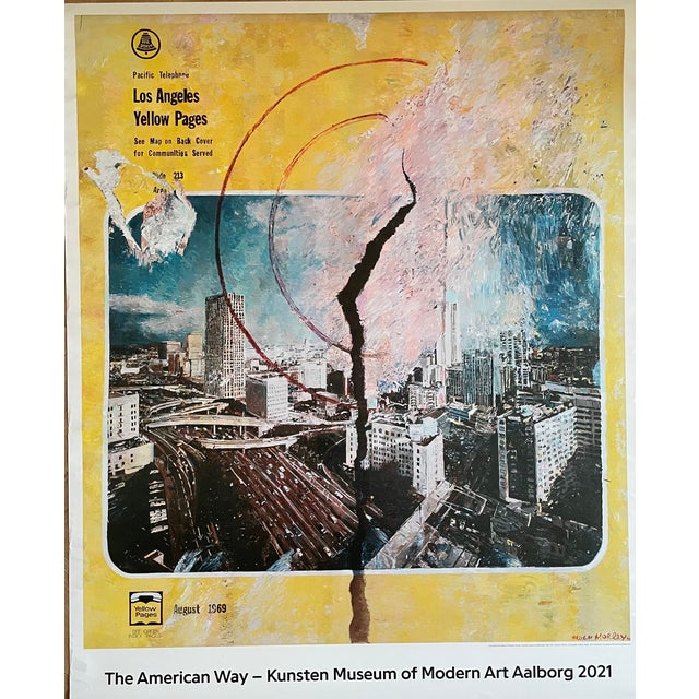 Blue Yellow Pages Poster from Malcolm Morley, 2000s For Sale - Image 8 of 8