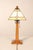 Stickley Mission Collection Oak Table Lamp with Art Glass Shade For Sale - Image 18 of 18