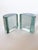 1960s Blenko Half Moon Solid Glass Clear Bookends Designed by Wayne Husted For Sale In Dallas - Image 6 of 12