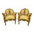 French Style French Rococo Armchair – Gold Leaf Baroque Accent Chair - Set of 2 For Sale