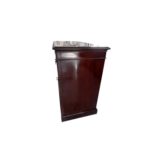 Late 20th Century Drexel Mahogany Expandable Server Cabinet For Sale - Image 9 of 14
