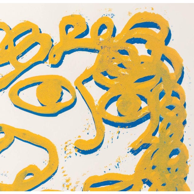 Yellow Domenick Capobianco Portraits Screenprints, 2 For Sale - Image 8 of 11