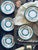 Vintage Crown Staffordshire Lyric Tunis Blue Fine Bone China – 6 Small Teacups & Saucers – 12 Piece Set – England For Sale - Image 9 of 12