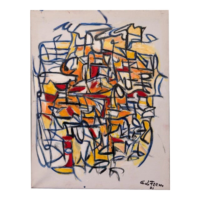 Giorgio Lo Fermo - Abstract Expression - Oil Painting - 2021 For Sale