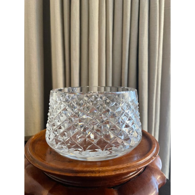 Waterford Waterford Crystal Alana Criss Cross Cream & Sugar Bowls, Made in Ireland- Set of 2 For Sale - Image 4 of 5