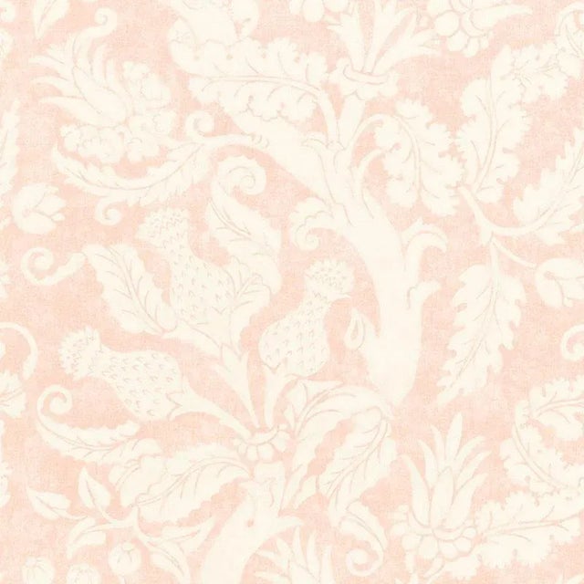 Sample- Schumacher X Mary Mcdonald Villa De Medici Fabric in Blush Conch For Sale