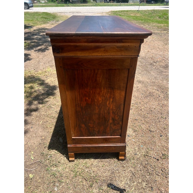 French French 19th Century Louis Philippe Solid Walnut Two Door Buffet For Sale - Image 3 of 12