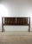 This mid century modern king size headboard features hardwood construction, walnut veneer with original finish, and two...