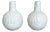 German Op Art Biscuit Porcelain Vases from Ak Kaiser, 1970s, Set of 2 For Sale