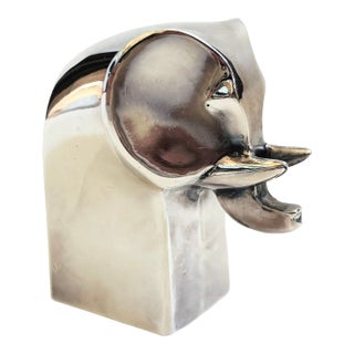 Dansk Silver Plated Elephant Figurine For Sale