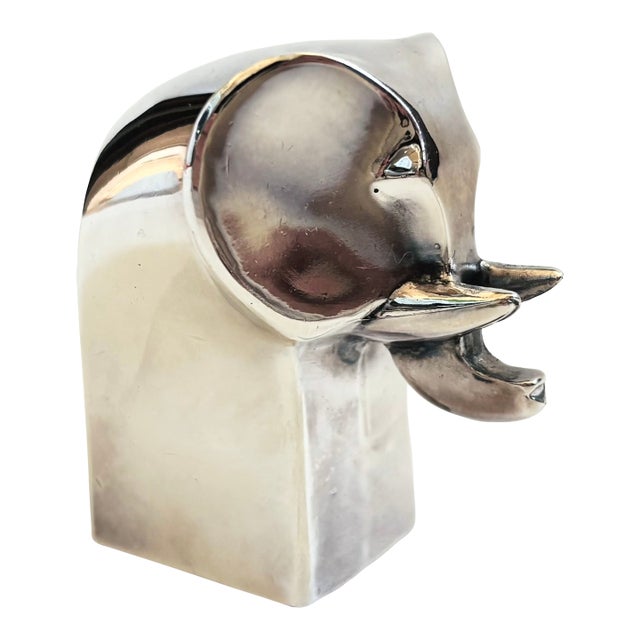 Dansk Silver Plated Elephant Figurine For Sale